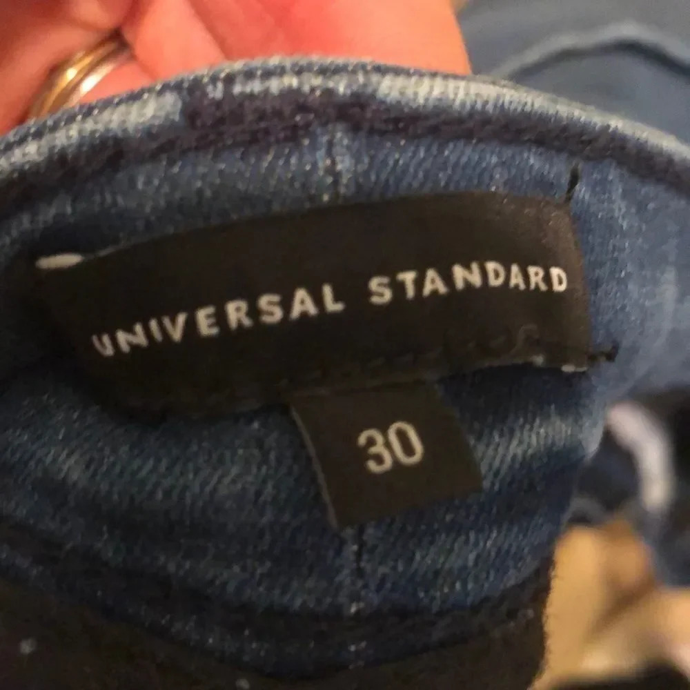 Nwot Universal Standard Ravi/Color Block Jeans - image 5